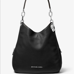 Michael Kors pebbled leather hobo shoulder bag